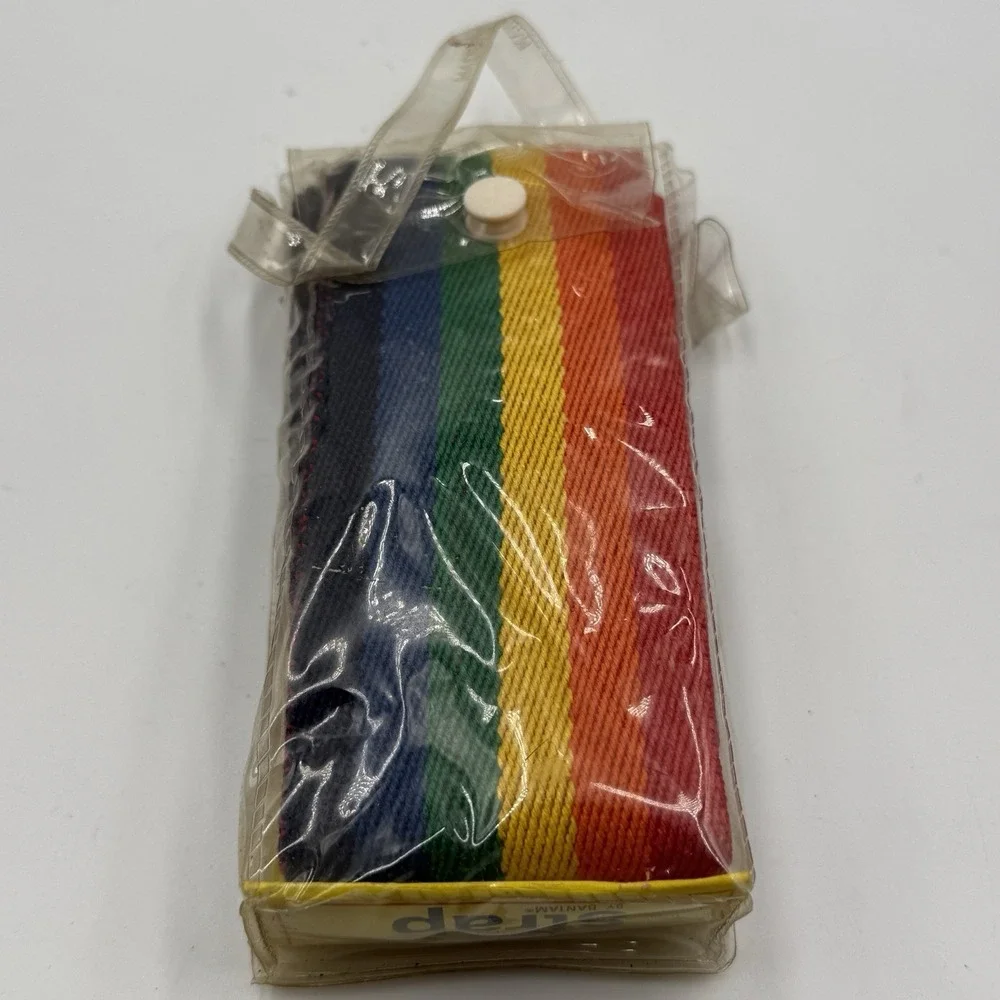 Vintage Bantam The Strap Rainbow Luggage Backpack Tie Down Strap Taiwan NOS